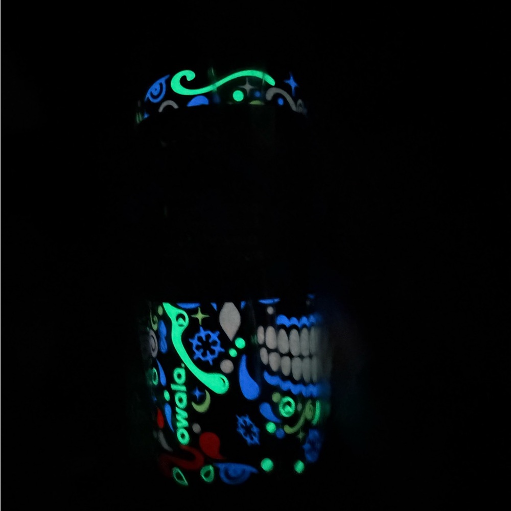 Owala ColorDrop Sugar Skull Day of the dead 32Oz IN HAND Glow in Dark